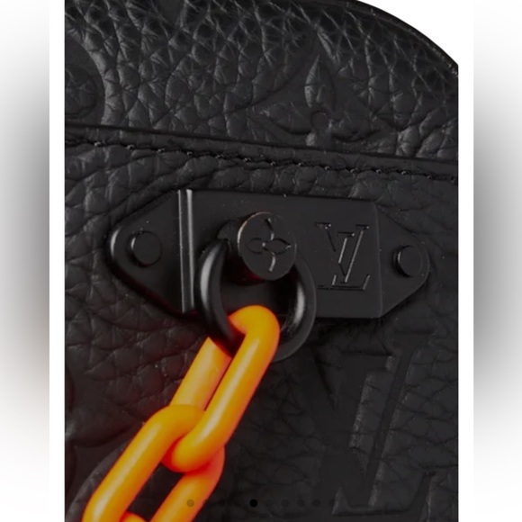 🔥 Black Taurillon Monogram Leather Solar Ray Soft Pochette Volga Belt Bag EUC - Picture 10 of 16